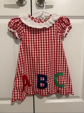 3T Embroidered ABC Back to School Dress
